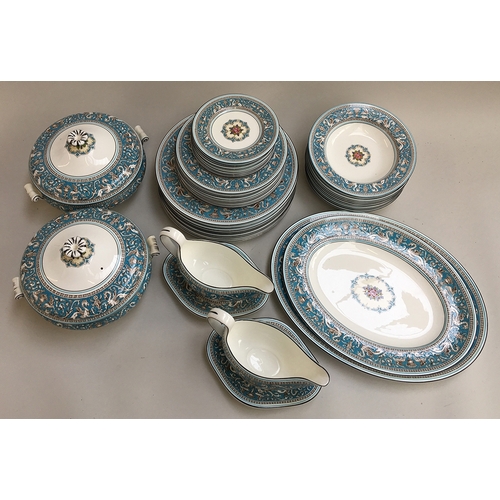 357 - A Wedgwood 'Florentine' part dinner service, to include dinner plates (10), side plates (10), saucer... 