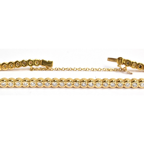 18 - A 18ct gold Boodles diamond bracelet, approx 3ct of diamonds, approx 24.5g and 20cmL