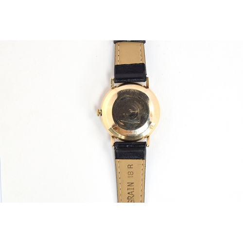 112 - A GENTLEMAN'S 9CT GOLD TISSOT SEASTAR SEVEN WRIST WATCH
CIRCA 1960s, gold dial, batons markers with ... 