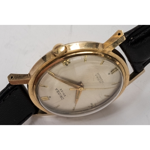 115 - A GENTLEMAN'S 9CT GOLD ORIOSA WRIST WATCH
CIRCA 1960s, WITH ORIGINAL BOX.
Movement: 21J, manual wind... 