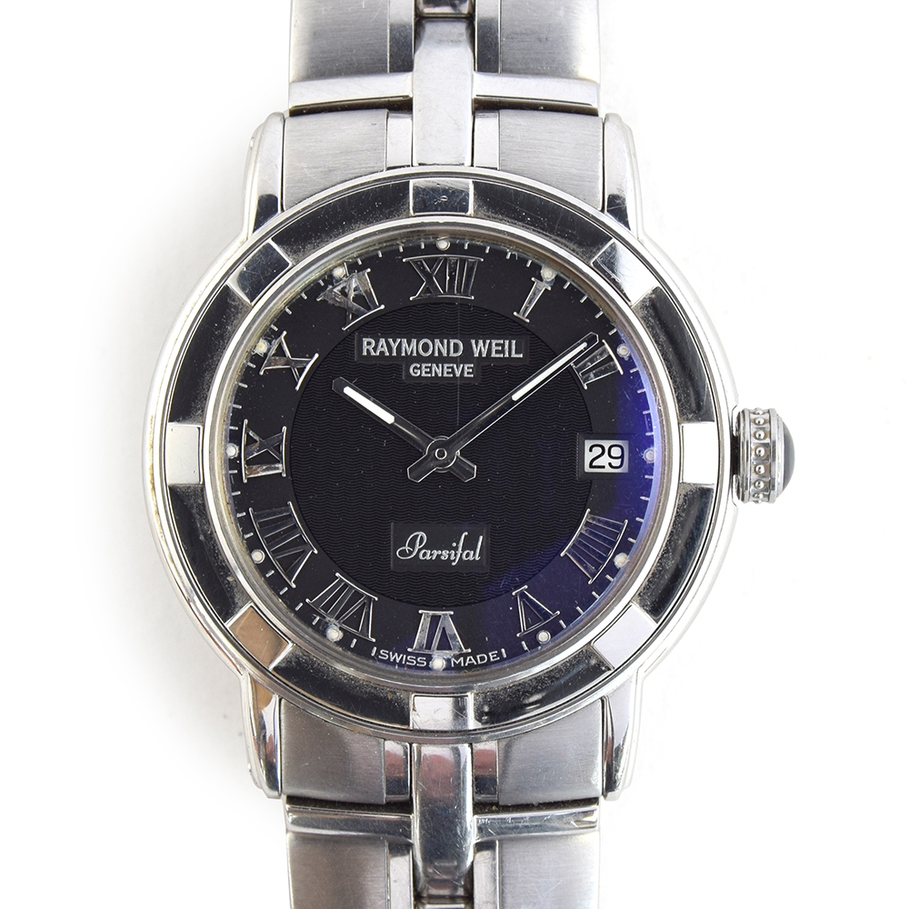 a gentleman s stainless steel raymond weil parsifal bracelet