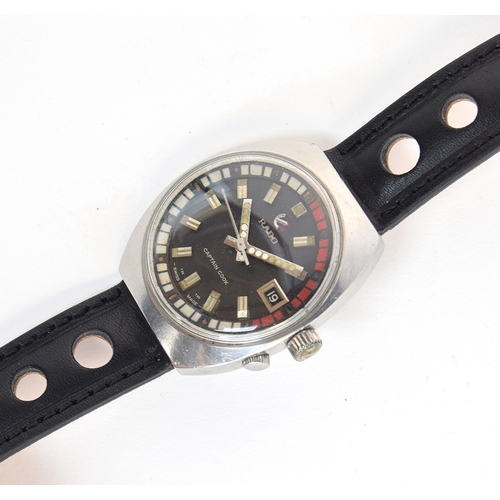 80 - A RARE GENTLEMAN'S STAINLESS STEEL RADO CAPTAIN COOK DIVE WATCH
CIRCA 1960s, REF 11773//2, 2nd Gener... 