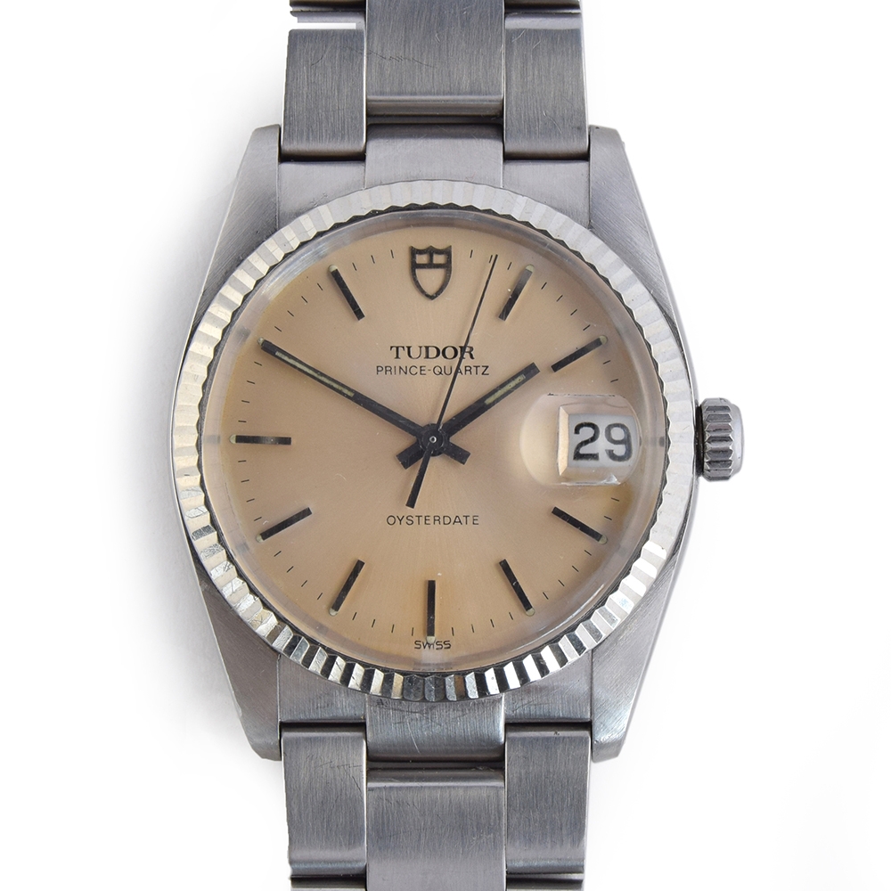 A GENTLEMAN S STAINLESS STEEL TUDOR PRINCE QUARTZ OYSTER DATE