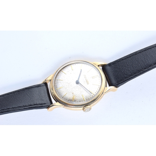 92 - A GENTLEMAN'S 9CT GOLD MOVADO WRIST WATCH
CIRCA 1960s, SILVER DIAL, STRAIGHT BATON MARKERS, STRAIGHT... 