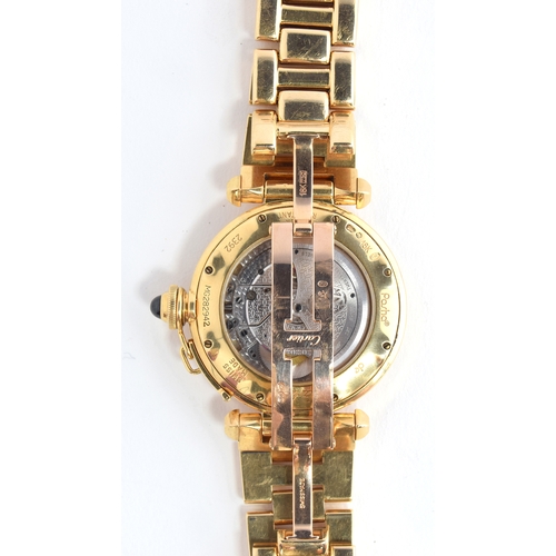 94 - A fine Gentleman's 18ct Gold Pasha de Cartier BRACELET Watch
CIRCA late 1990s, REF 2392, ENGINE TURN... 