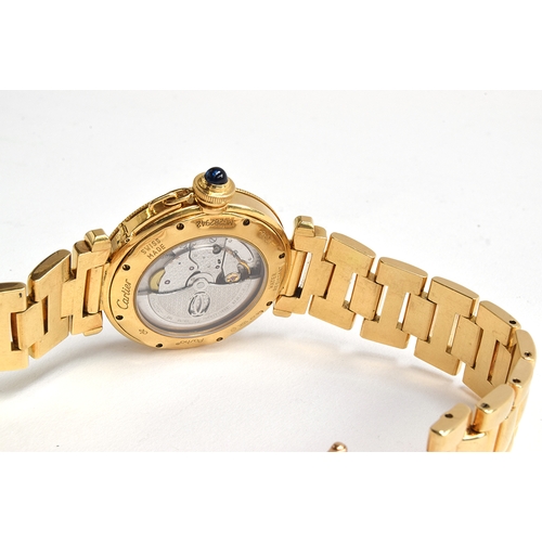 94 - A fine Gentleman's 18ct Gold Pasha de Cartier BRACELET Watch
CIRCA late 1990s, REF 2392, ENGINE TURN... 