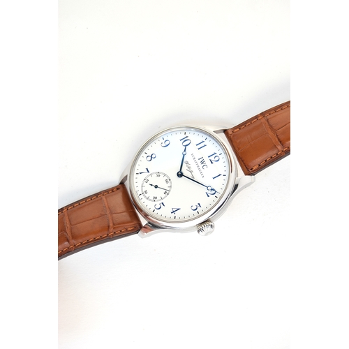 95 - A GENTLEMAN'S IWC limited edition oversized, 'Portuguese' F.A Jones. WRIST WATCH
DATED 2006, PRESENT... 