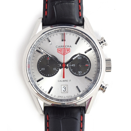 96 - A GENTLEMAN'S STAINLESS STEEL TAG HEUER CARRERA CHRONOGRAPH 'JACK HEUER 80TH BIRTHDAY LIMITED EDITIO... 