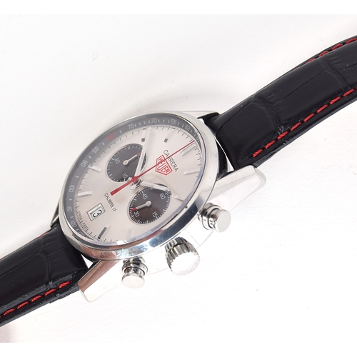 96 - A GENTLEMAN'S STAINLESS STEEL TAG HEUER CARRERA CHRONOGRAPH 'JACK HEUER 80TH BIRTHDAY LIMITED EDITIO... 