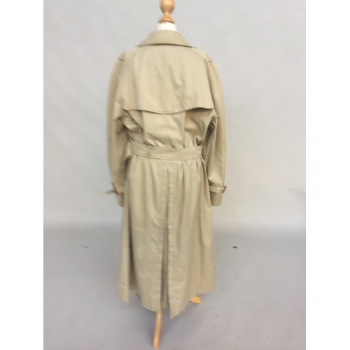 701 - Burberry trench coat and a similar coat from Dannimac (both size 12)