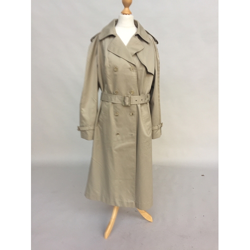 701 - Burberry trench coat and a similar coat from Dannimac (both size 12)