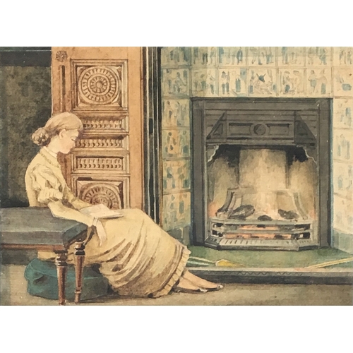 332 - Joseph Nash O.W.S. (1809-1878), a pair of watercolours of Victorian interiors, each 13.4x18.5cm (2)