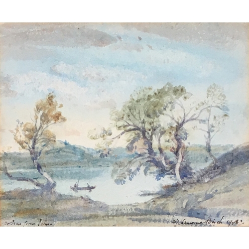 333 - Samuel John Lamorna Birch (1869-1955), lake scene, watercolour, signed lower right S J Lamorna Birch... 