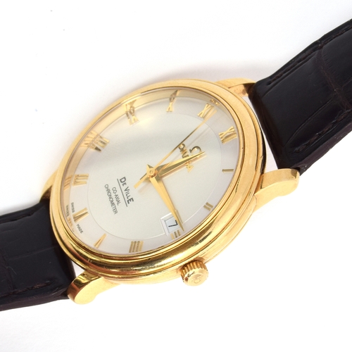 523 - AN OMEGA DE VILLE CO-AXIAL 18CT GOLD AUTOMATIC GENTLEMAN'S WATCH
2010 model with silvered two tone d... 