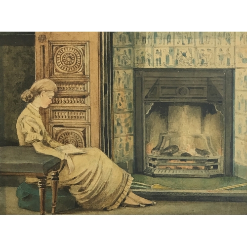 332 - Joseph Nash O.W.S. (1809-1878), a pair of watercolours of Victorian interiors, each 13.4x18.5cm (2)