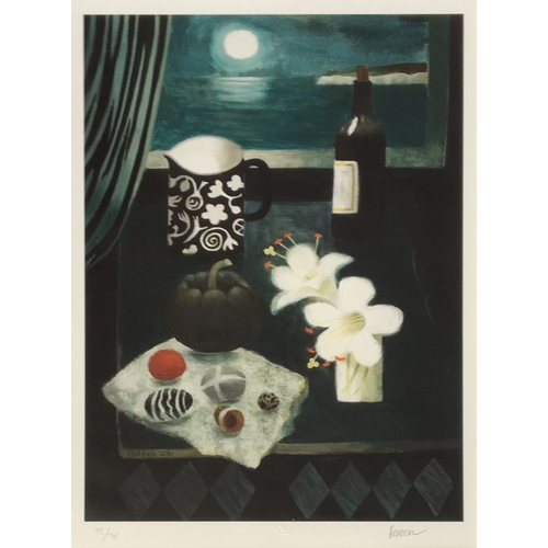 303 - After Mary Fedden (British, 1915-2012), 'Two Lilies 2006', giclee print, numbered 72/75, signed in p... 