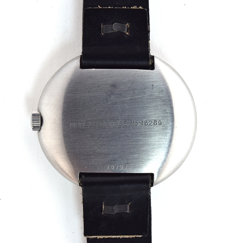 706 - A YEMA WRISTMASTER MANUAL GENTLEMAN'S WRIST WATCH
Circa 1960s, black dial with raised double baton m... 