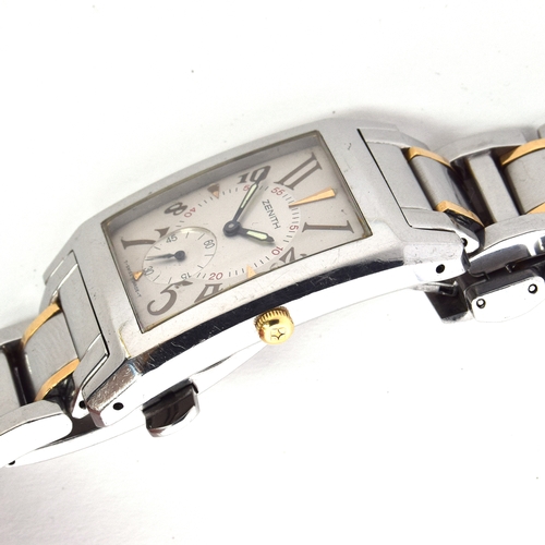 609 - A ZENITH PORT ROYAL GENTLEMAN'S STEEL QUARTZ WATCH
Circa 1990s, silvered dial with exploded Arabic n... 