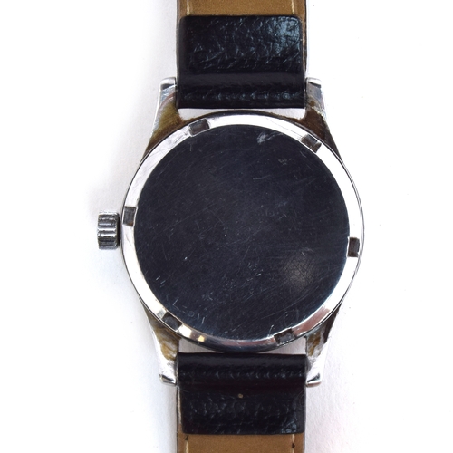 531 - AN OMEGA GENTLEMAN'S STAINLESS STEEL WRIST WATCH
Circa 1930s, ref. 2165, silvered dial with Arabic n... 