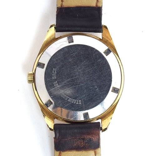 578 - A LONGINES STEEL AND GOLD PLATED AUTOMATIC GENTLEMAN'S WRIST WATCH
Circa 1960s, champagne dial with ... 