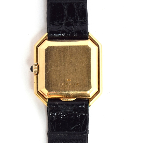 670 - AN APSREYS 18CT GOLD LADIES MECHANICAL WATCH
Circa 1970s, white dial with black Roman numerals and b... 