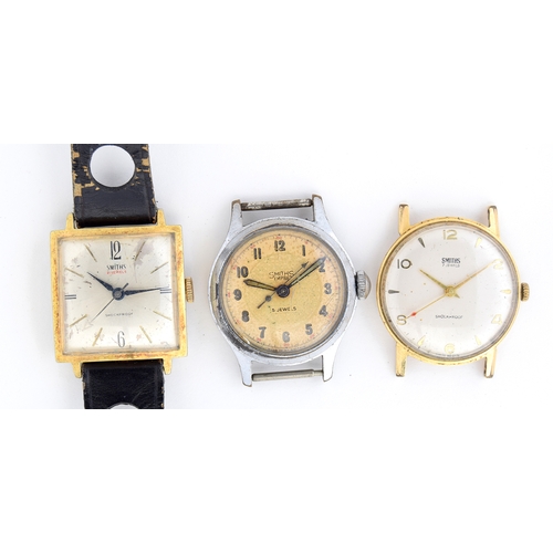 630 - Three Smiths Astral gentleman's mechanical wrist watches