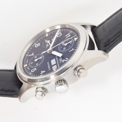 565 - AN IWC DER FLIEGER CHRONOGRAPH GENTLEMAN'S STEEL AUTOMATIC WATCH
With day date, papers dated 2006 an... 