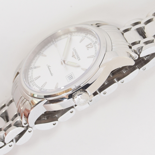 574 - A LONGINES SAINT-IMIER AUTOMATIC GENTLEMAN'S STEEL WRIST WATCH
In new unworn condition, with papers,... 