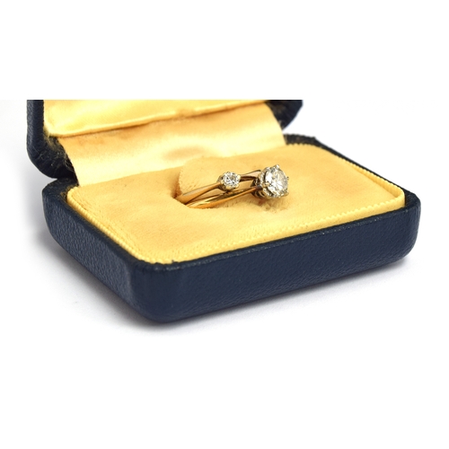 4 - An 18ct gold solitaire diamond ring (approx. 0.5ct, small occlusion visible), size O, gross weight 3... 