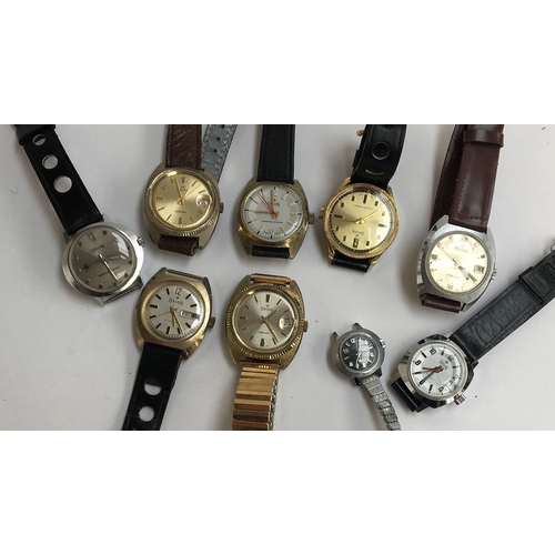 720 - A mixed lot of nine Orion wrist watches