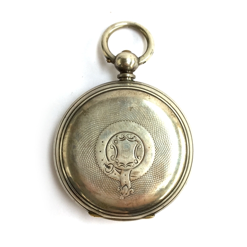 34 - A Helvetica Watch Co. 'warranted coin silver' pocket watch, Roman numerals to dial with subsidiary s... 