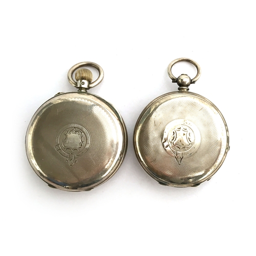 37 - A silver cased pocket watch by JW Benson, London, Roman numerals to dial with subsidiary seconds at ... 