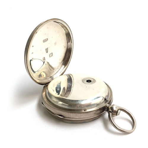 39 - A late Victorian silver keywind pocket watch, the case by Joseph Samuel Wilday, Chester 1892, Roman ... 