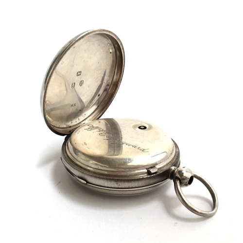 43 - A silver open faced pocket watch, 'The Farringdon', the case marked for Birmingham 1887, diameter ap... 