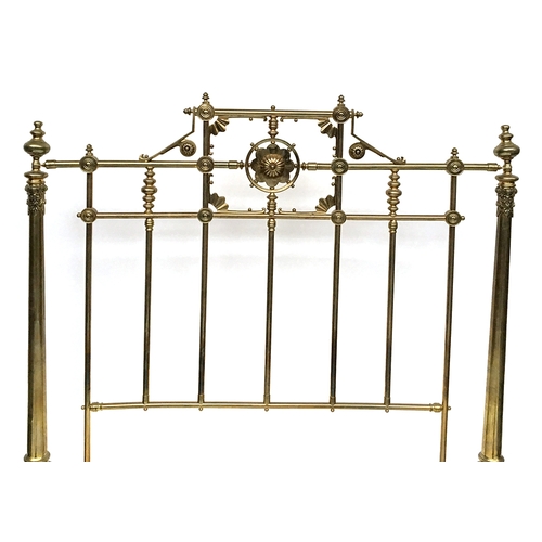 719 - A magnificent Continental brass bed