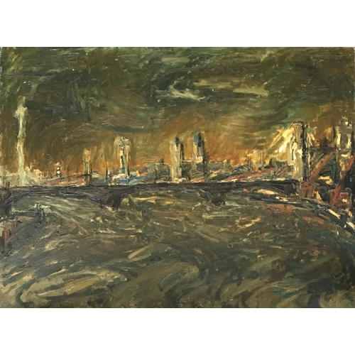 300A - Sarah Spackman RBA (b.1958), Battersea Bridge at Night, oil on board, signed to verso, 68x90cm

Prov... 