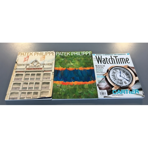 723 - Six Patek Philippe magazines, together with Watch Time magazines