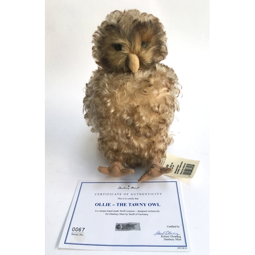 1057 - A Steiff Tawny Owl 'Ollie', designed exclusively for Danbury Mint, made of genuine mohair, serial no... 