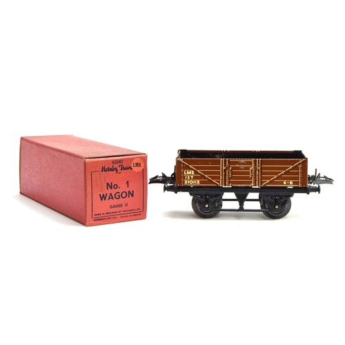 866 - Hornby O gauge wagon No. 1, 'LMS 13T 210112' with original box in excellent condition