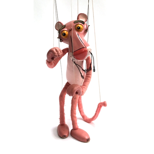 1034 - A Pelham Puppet Pink Panther, with resin body and felt appendages, c.1980