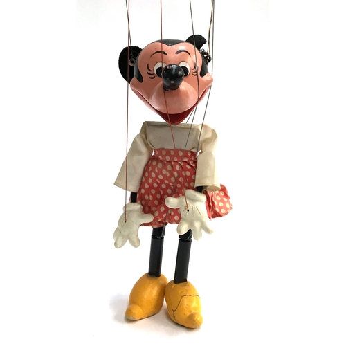 1035 - A Pelham Puppet Minnie Mouse, with resin head; together with a puppet of a blue emu