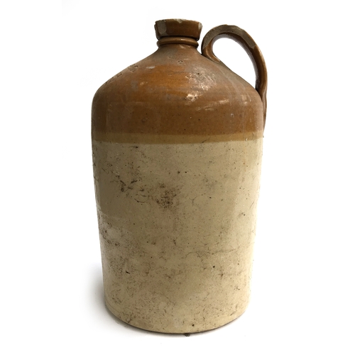 93 - Local interest, a stoneware flagon, marked 'Gundry Downe & Co., Spirit Merchants, Bridport', 38.5cmH