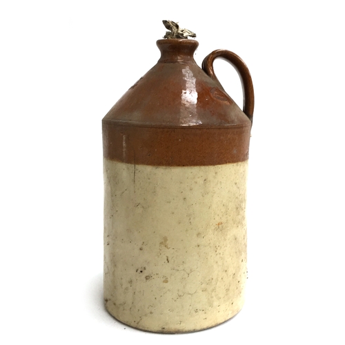 97 - A large stoneware loop handle flagon, by Doulton & Co, Lambeth, 40cmH