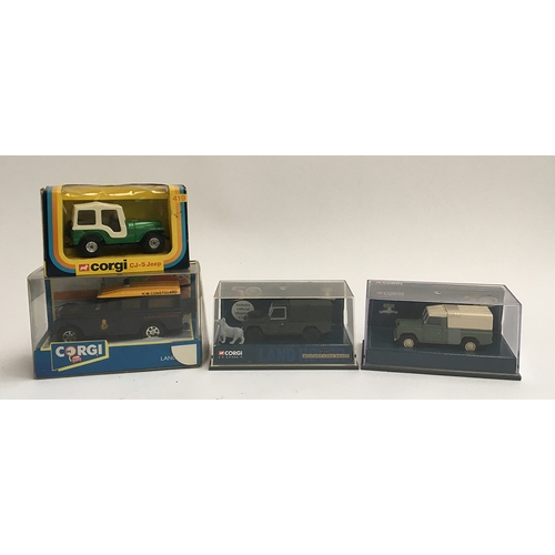 955 - A selection of Corgi cars to include a Corgi Classics limited edition 50th anniversary Land Rover 07... 