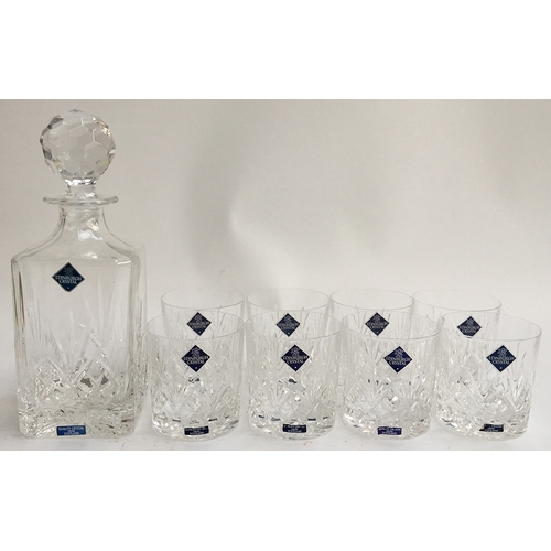 78 - An Edinburgh Crystal whiskey set, comprising of a decanter and eight tumblers