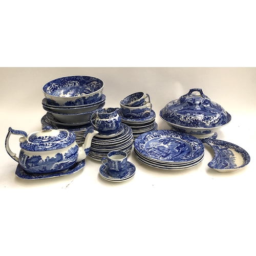 114 - A quantity of Spode's 'Italian' china, to include various plates, fruit bowls, teapot, milk jug, sau... 