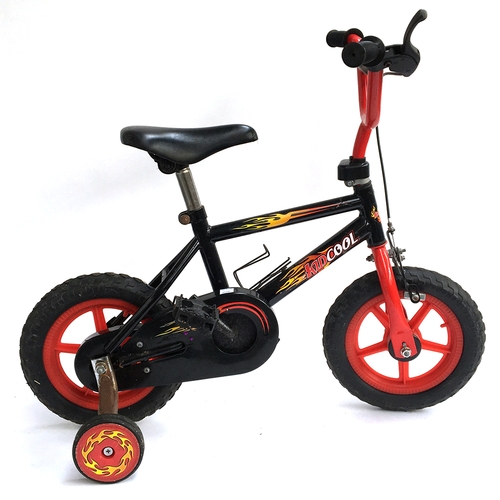 1076 - A Kidcool bicycle with stabilisers