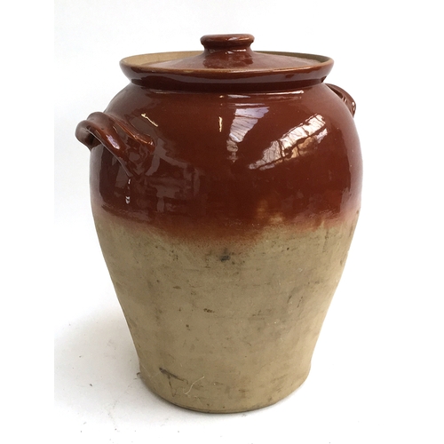 123 - An earthenware spelt flour bin, approx. 38cmH