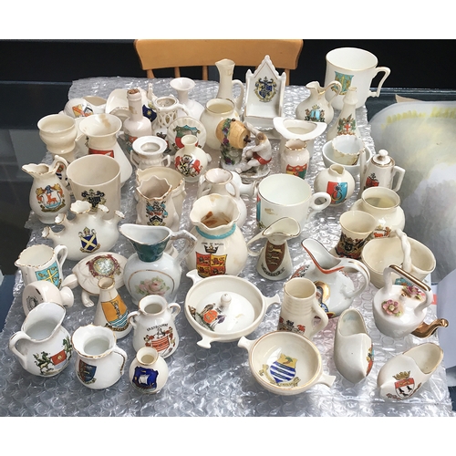 124 - A large quantity of crested china