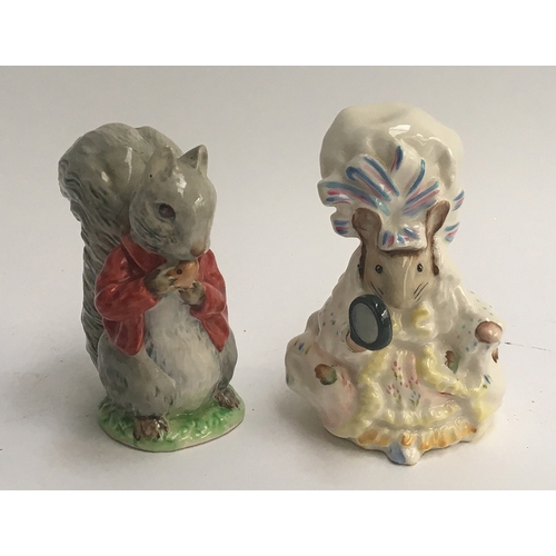 66 - Two Beswick Beatrix Potter figurines, Lady Mouse together with Timmy Tiptoes (2)